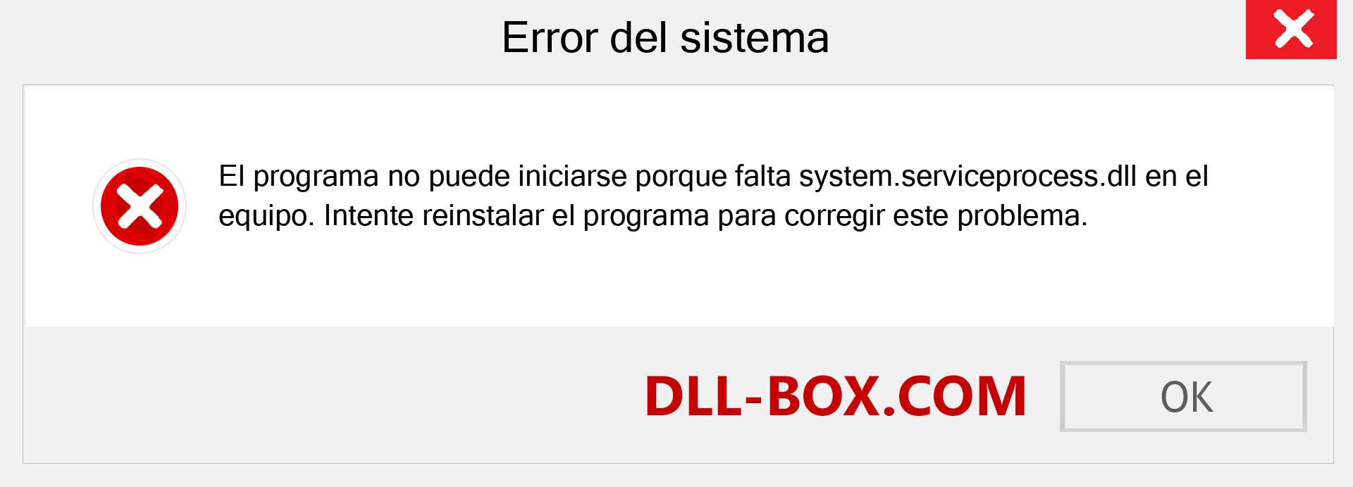 ¿Falta el archivo system.serviceprocess.dll ?. Descargar para Windows 7, 8, 10 - Corregir system.serviceprocess dll Missing Error en Windows, fotos, imágenes